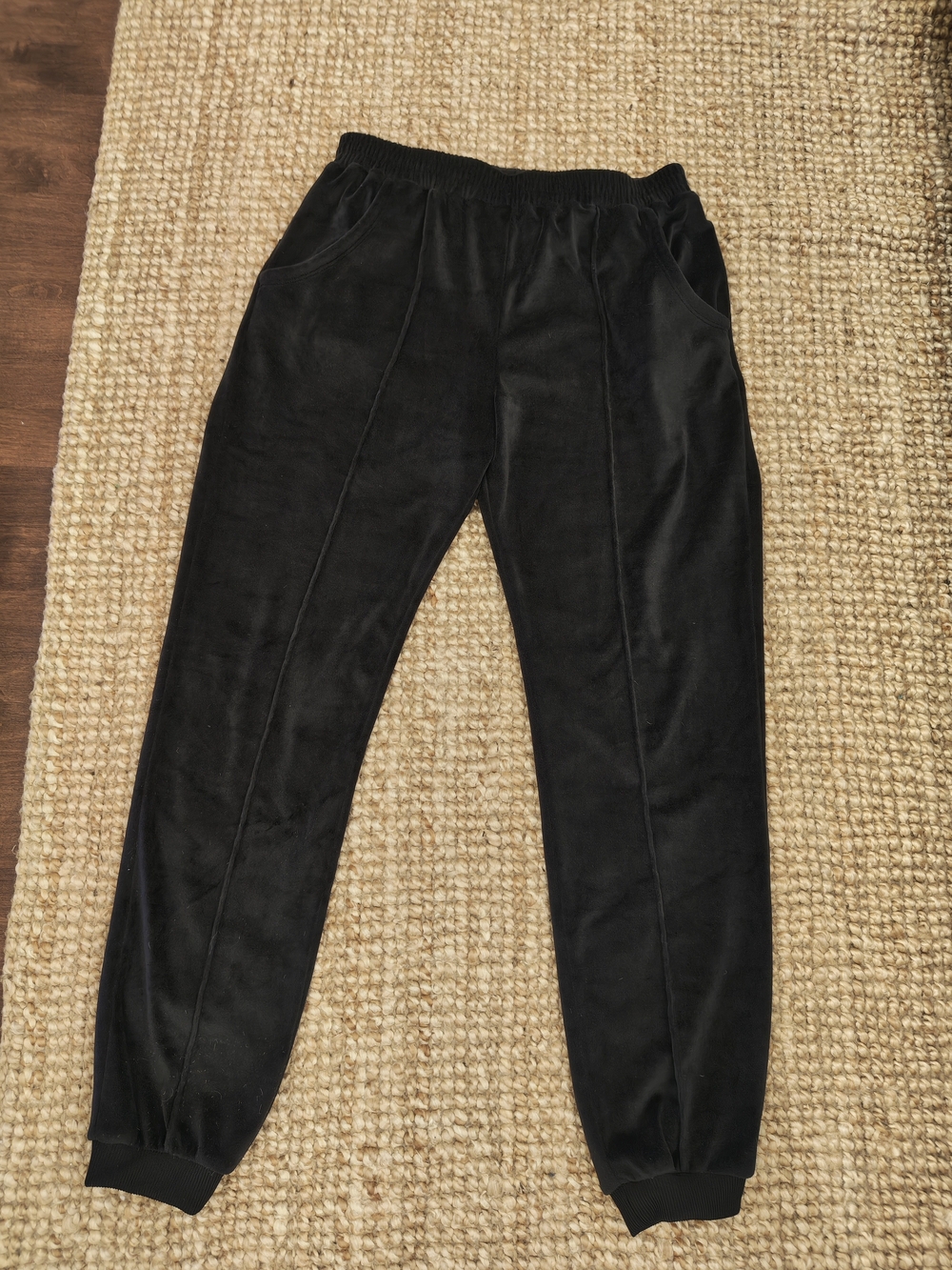 Zella Black Velour Kids Joggers